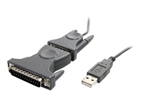 Bild von STARTECH.COM USB 2.0 auf Seriell RS232 / DB9 / DB25 Adapterkabel - St/St - USB zu Seriell Adapter/ Konverter Kabel