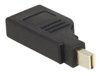 Bild von DELOCK Adapter mini Displayport 1.2 Stecker > Displayport Buchse 4K 90degree gedreht schwarz