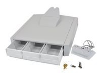 ERGOTRON SV43 Primary Triple Drawer for LCD Cart Mounting component drawer module grey white