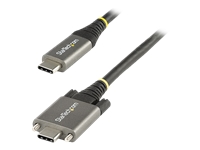 Bild von STARTECH.COM 0,5m USB-C Kabel mit Schraubensicherung 10Gbit/s - USB 3.1/3.2 Gen 2 Typ-C Kabel - 100W 5A PD DP Alt Mode