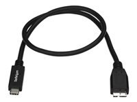 Bild von STARTECH.COM USB-C auf Micro B Kabel 0,5m - USB 3.1 (10 Gbit/s) - USB 3.1 Typ C zu Micro USB Typ B Kabel - Thunderbolt 3 kompatibel