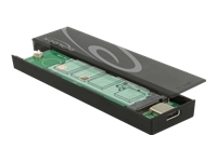 Bild von DELOCK Externes Gehäuse M.2 SSD 42/60/80 mm > SuperSpeed USB 10 Gbps USB 3.1 Gen 2 USB Type-C Buchse werkzeugfrei