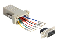 Bild von DELOCK Adapter Sub-D 9Pin St > RJ45 Bu.  Montagesatz