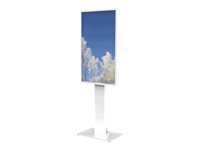 HI-ND Floorstand portrait for LG 55X2F glass decor casing White
