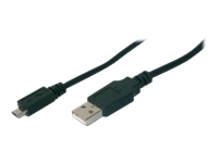 Bild von ASSMANN USB 2.0 Anschlusskabel Typ A - mikro B St/St 3,0m USB 2.0 konform sw