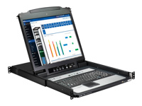 EATON 16Port, KVM, with 19inch LCD Console, w 8 cables, French version