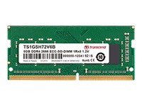 TRANSCEND Premium 8GB DDR4 2666Mhz ECC-SO-DIMM 1Rx8 1Gx8 CL19 1.2V ORIG Chip