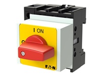 EATON Emergency stop switch vertical installation/N - Safety switch 4-p 13kW P1-25/IVS-RT/N