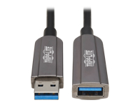 Bild von EATON TRIPPLITE USB 3.2 Gen 1 CL3-Rated Fiber Active Optical Cable AOC - Extension/Repeater A M/F Black 50m