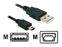 Bild von DELOCK Kabel USB 2.0 mini B Standard 5-Pin 0,7m