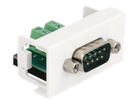 Bild von DELOCK Easy 45 Modul D-Sub 9 Pin Stecker zu 10 Pin Terminalblock 22,5x45mm