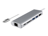 Bild von ROLINE USB-C Dockingstation HDMI 4K USB 3.0 / USB 3.2 Gen 1 SD/MicroSD Gigabit Ethernet
