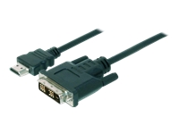 Bild von ASSMANN HDMI zu DVI-D 18+1 Anschlusskabel 2m schwarz bulk St/St