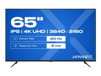 JAPANNEXT JN-IPS650UHD60F - Ecran 65p 3840x2160 4K UHD 60Hz - IPS - 300 cd/m2 - 1000:1 - HDR - HDMI x3 - télécommande - pieds