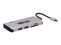 Bild von EATON TRIPPLITE USB-C Dock 4K HDMI USB 3.2 Gen 1 USB-A Hub GbE Memory Card 100W PD Charging