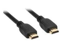 Bild von INLINE HDMI HighSpeed Kabel PREMIUM 1m St/St bis 1080p FullHD vergoldete Kontakte schwarz