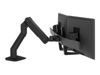 Bild von ERGOTRON HX Dual Monitor Arm in schwarzer Tischhalterung für Monitore bis 7,9kg