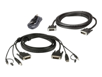 Bild von ATEN 2L-7D02UDX3 USB DVI-D Dual-Link Dual Display Secure KVM Kabel Set