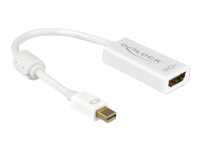 Bild von DELOCK Adapterkabel mini DisplayPort 1.2 Stecker > HDMI Buchse weiß 4K Passiv