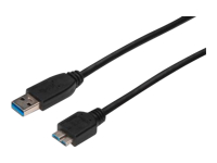 Bild von ASSMANN USB 3.0 Anschlusskabel Typ A -mikro B St/St 1,0m USB 3.0 konform  sw