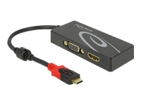 Bild von DELOCK USB Type-C Splitter (DP Alt Mode) > 1 x HDMI + 1 x VGA out