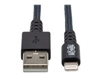 Bild von EATON TRIPPLITE Heavy-Duty USB-A to Lightning Sync/Charge Cable UHMWPE and Aramid Fibers MFi Certified - 3ft. 0,91m