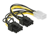 Bild von DELOCK PCI Express Stromkabel 6 Pin Buchse > 2 x 8 Pin Stecker 15 cm