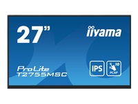 Bild von IIYAMA T2755MSC-B1 68,58cm 27Zoll IPS Bonded PCAP 10P Touch 1920x1080 Flat Bezel Free Glass Front HDMI Displayport 360cd/m USB Hub