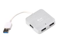 Bild von I-TEC USB 3.0 Metal Passive HUB 4 Port ohne Netzteil ideal fuer Notebook Ultrabook Tablet PC unterstuetzt Win und Mac OS