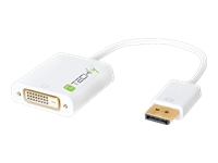 Bild von TECHLY Adapter DisplayPort 1.2 auf DVI 15cm Verbindung einer DisplayPort Quelle mit einem Monitor-Kabel DVI-D Dual Link