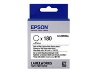 EPSON Ruban LK-8WBWAA - Étiquette prédécoupée ronde Noir/Blanc d25/180