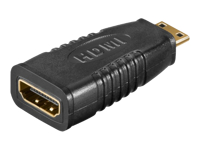 Bild von TECHLY Adapter HDMI Buchse auf HDMI Mini C Stecker schwarz vergoldete Kontakte