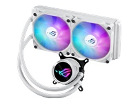 Bild von ASUS ROG Strix LC III 240 ARGB WHT all-in-one CPU liquid cooler with 360 rotatable water block Premium ROG ARGB fans