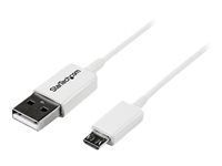 Bild von STARTECH.COM 1m USB 2.0 A auf Micro USB B Kabel - USB A / Micro B Datenkabel / Anschlusskabel - Weiss