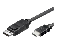 Bild von TECHLY Konverterkabel DisplayPort 1.1 auf HDMI schwarz 1m konvertiert das DisplayPort Signal in ein HDMI Signal