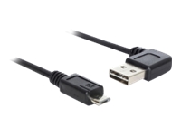 Bild von DELOCK Kabel EASY-USB 2.0 Typ-A Stecker gewinkelt links / rechts > USB 2.0 Typ Micro-B Stecker 0,5 m