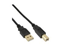 Bild von INLINE USB 2.0 Kabel A an B schwarz Kontakte gold 3m