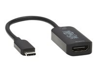 Bild von EATON TRIPPLITE USB-C to HDMI Active Adapter Cable M/F 4K 60 HDR 4:4:4 DP 1.4 Alt Mode HDCP 2.2 Black 6Zoll 15,2cm