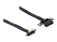 Bild von DELOCK Riser Karte PCI Express x1 Stecker 90 gewinkelt zu x1 Slot mit Kabel 30cm