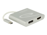 Bild von DELOCK USB Type-C Splitter DP Alt Mode > 1 x HDMI + 1 x Displayport out 4K 30 Hz