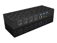 Bild von ICY BOX IB-DK2288AC Docking DisplayLink mit vierfacher Videoausgabe HDMI und DisplayPort unterstuetzen bis zu 4x 4K 60 Hz USB PD