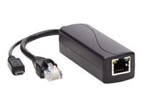Bild von EATON TRIPPLITE PoE to USB Micro-B and RJ45 Active Splitter 802.af 48V to 5V 1A Up to 100m 328,08ft.