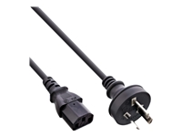 Bild von INLINE BULK 35er Netzkabel Netzstecker Australien auf Kaltgeraetestecker C13 1,8m