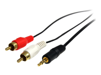 Bild von STARTECH.COM 1,8m Stereo Audiokabel - 3,5mm Stecker auf 2x Cinch Stecker