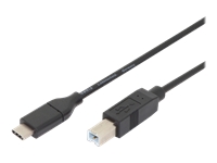 Bild von ASSMANN USB Type-C Verbindungskabel Typ C auf B St/St 1,8m 3A 480MB 2.0 Version CE sw
