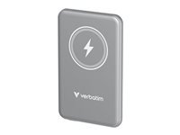 VERBATIM CHARGE N GO MAGNETIC WIRELESS POWER BANK 5000 GREY WCF (P)