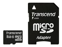 Bild von TRANSCEND Premium 8GB microSDHC UHS-I Class10 20MB/s MLC inkl. Adapter