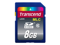 Bild von TRANSCEND 8GB SDHC Class10 CARD (MLC) Industrie