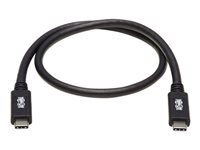 Bild von EATON TRIPPLITE USB-C Cable M/M - USB 3.1 Gen 2 10 Gbps 5A Rating Thunderbolt 3 Compatible 20Zoll 50,8cm