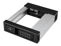 Bild von STARTECH.COM 13,34cm/5,25Zoll auf 8,89cm/3,25Zoll Festplatten Wechselrahmen 3,5Zoll SATA/SAS Laufwerke-Trägerlos-SAS/SATA Backplane